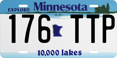 MN license plate 176TTP