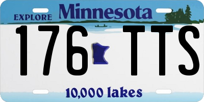 MN license plate 176TTS