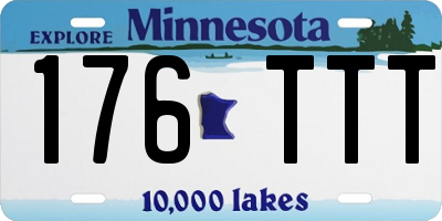 MN license plate 176TTT