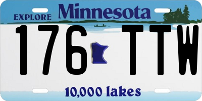 MN license plate 176TTW