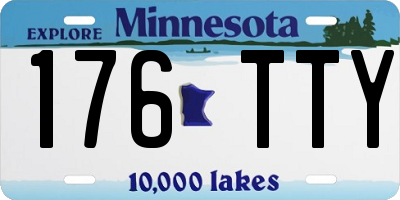 MN license plate 176TTY