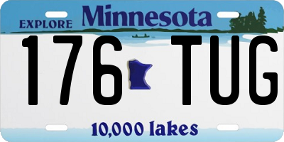 MN license plate 176TUG