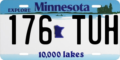 MN license plate 176TUH