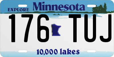 MN license plate 176TUJ