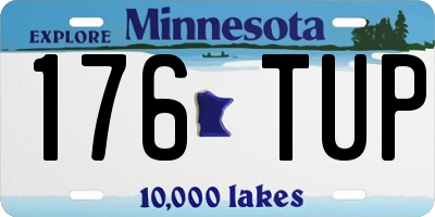 MN license plate 176TUP