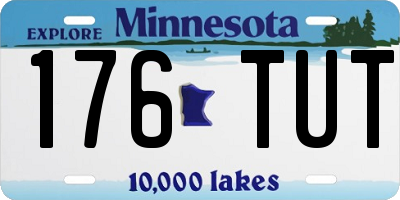 MN license plate 176TUT