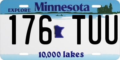 MN license plate 176TUU