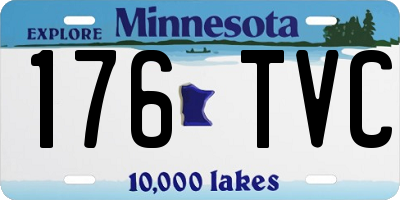 MN license plate 176TVC
