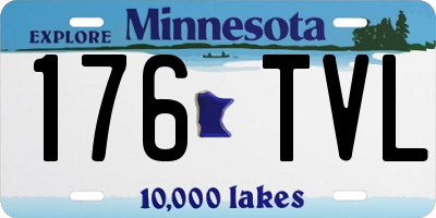 MN license plate 176TVL