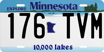 MN license plate 176TVM