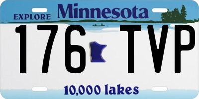 MN license plate 176TVP