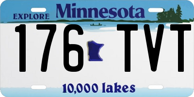 MN license plate 176TVT