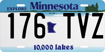 MN license plate 176TVZ