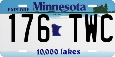 MN license plate 176TWC