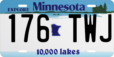 MN license plate 176TWJ