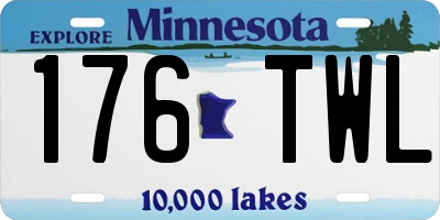 MN license plate 176TWL