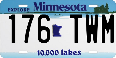 MN license plate 176TWM