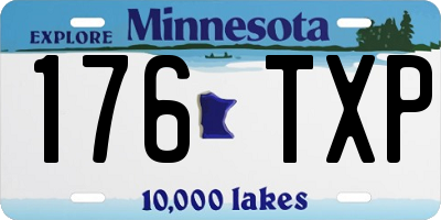MN license plate 176TXP