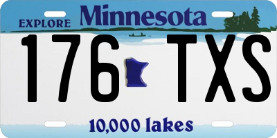 MN license plate 176TXS