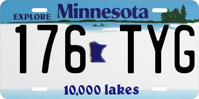 MN license plate 176TYG