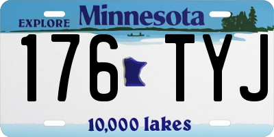 MN license plate 176TYJ