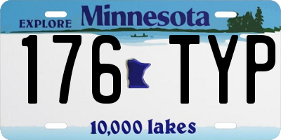 MN license plate 176TYP