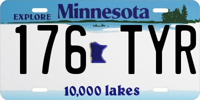 MN license plate 176TYR