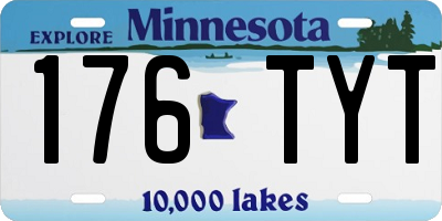 MN license plate 176TYT