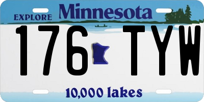 MN license plate 176TYW