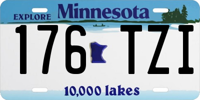 MN license plate 176TZI
