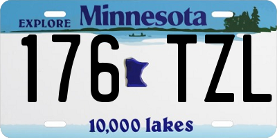 MN license plate 176TZL