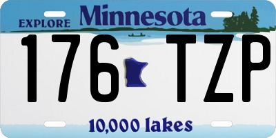 MN license plate 176TZP