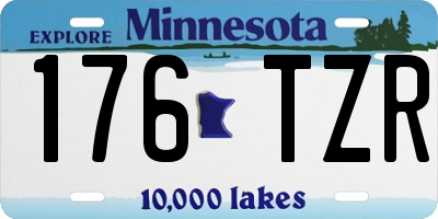 MN license plate 176TZR