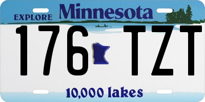 MN license plate 176TZT