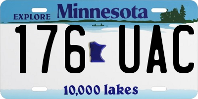 MN license plate 176UAC