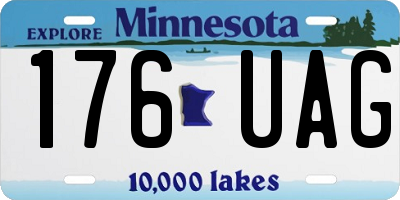 MN license plate 176UAG
