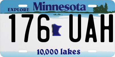 MN license plate 176UAH