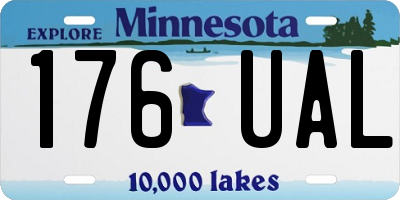 MN license plate 176UAL