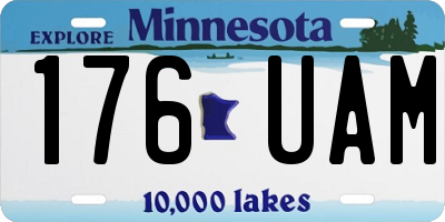 MN license plate 176UAM