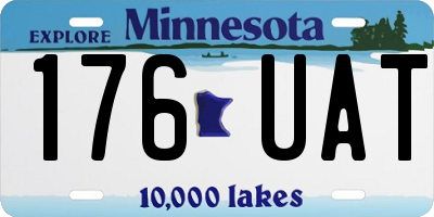 MN license plate 176UAT