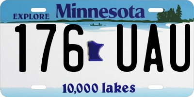 MN license plate 176UAU