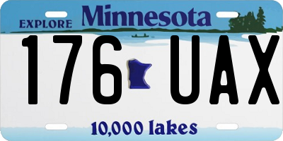 MN license plate 176UAX
