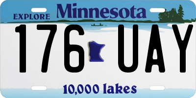 MN license plate 176UAY