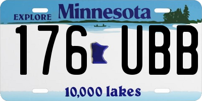 MN license plate 176UBB