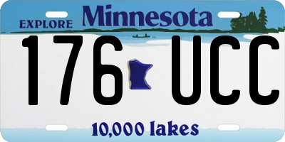 MN license plate 176UCC