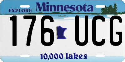 MN license plate 176UCG