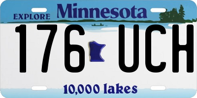 MN license plate 176UCH