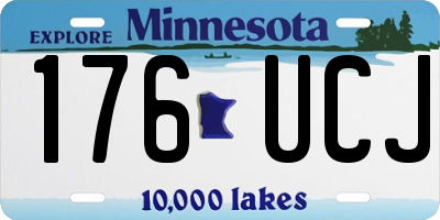 MN license plate 176UCJ