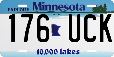 MN license plate 176UCK