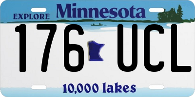 MN license plate 176UCL
